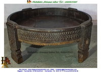 chakki indien ou une table basse originale